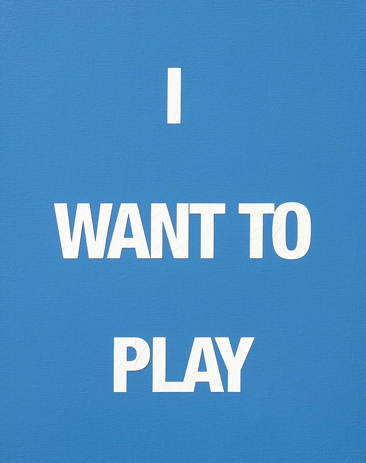 I WANT TO PLAY, 2009 Acrylic on canvas 50 x 40 cm